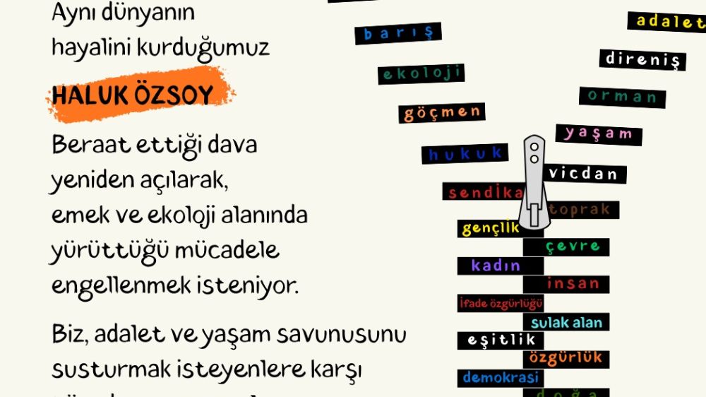 Haluk Özsoy'un Yanındayız