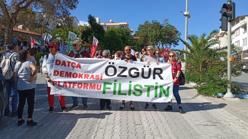 Datça’da, Gazze’de Yaşanan Soykırım Protesto Edildi