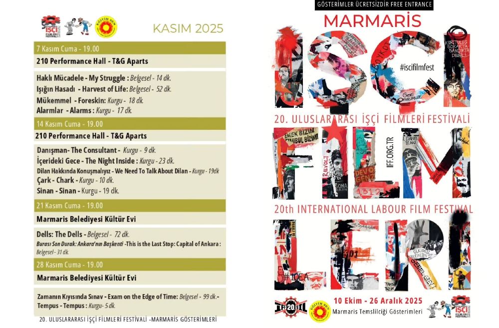İşçi Filmleri Festivali Marmaris'te...
