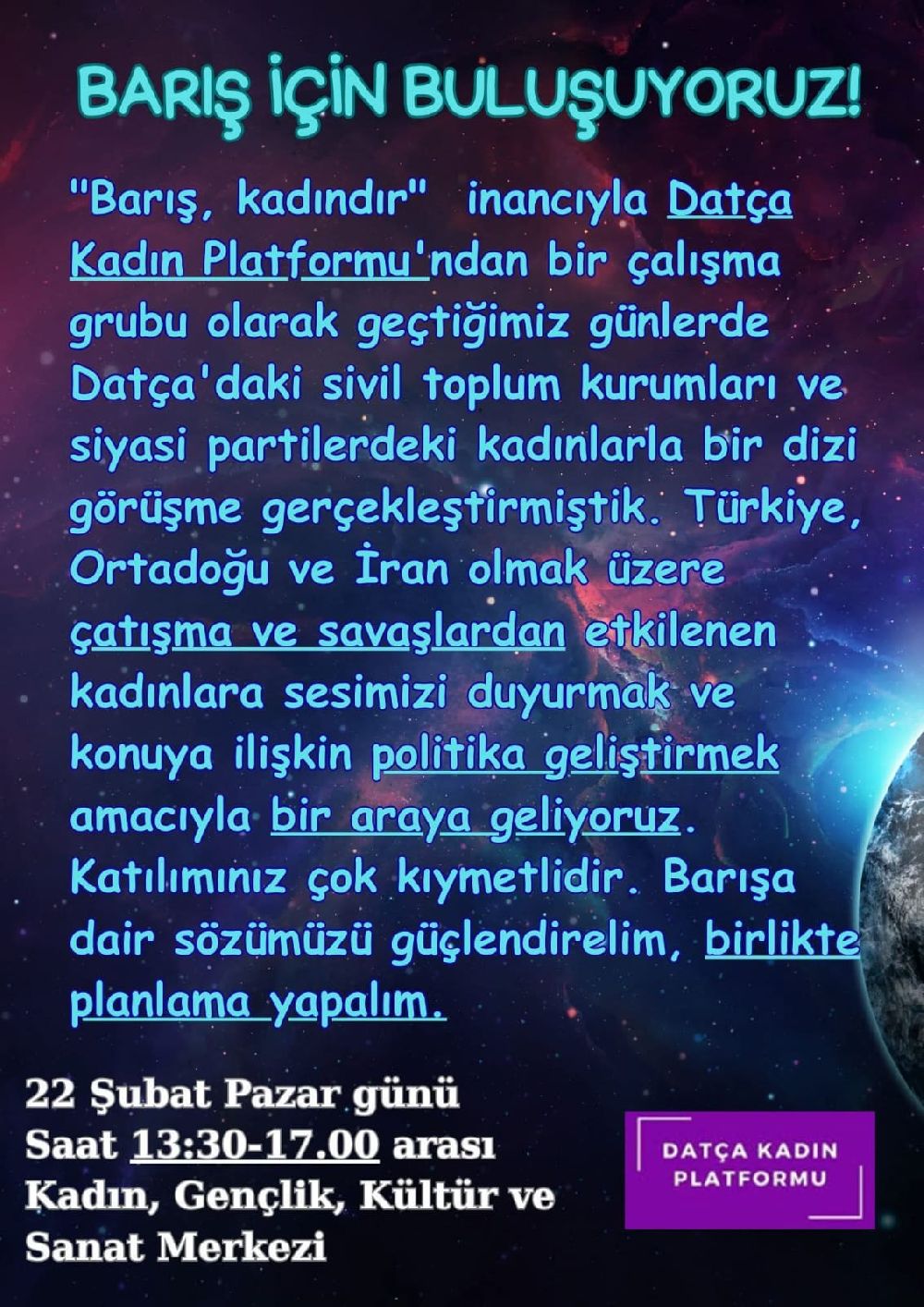 Datça’da Kadınlar Barışı İnşa Ediyor