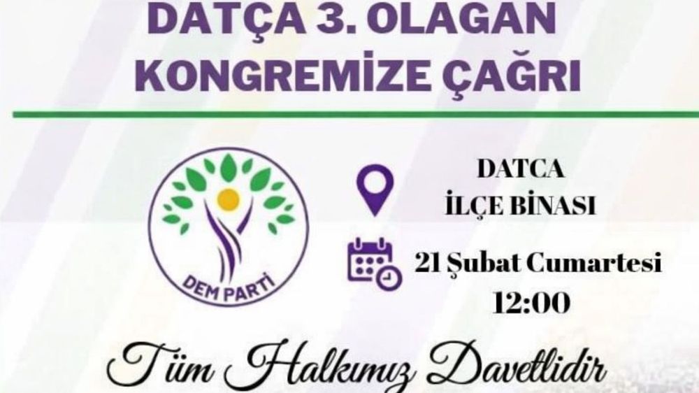 DEM Parti 3. Olağan Kongresi toplanıyor