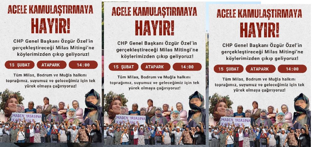 Milas Köylü Mitingine Hazır