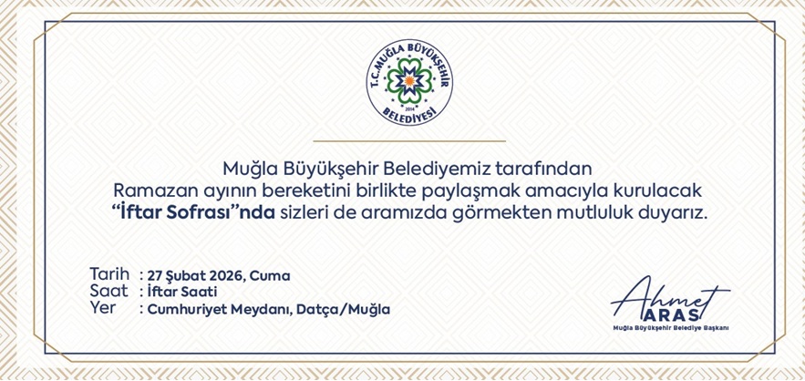 Muğla Büyükşehir Belediyesi Datça'da İftar Verdi 
