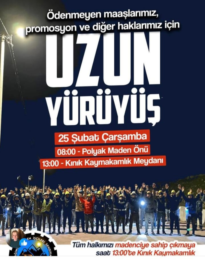Polyak Madencilik’te İşçilerin Hak Mücadelesi Devam Ediyor