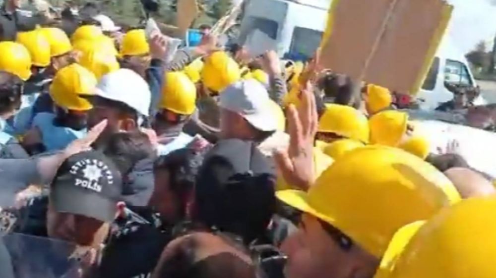 Açlık Grevine Başlayan 110 Maden İşçisine Gözaltı