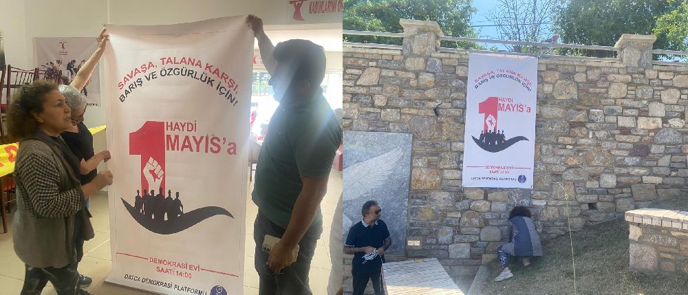 Datça'da 1 Mayıs Afişlemeleri...