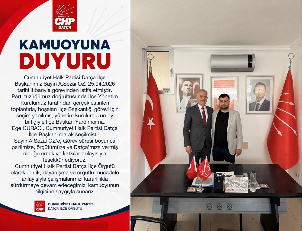 CHP Datça'da Görev Değişimi