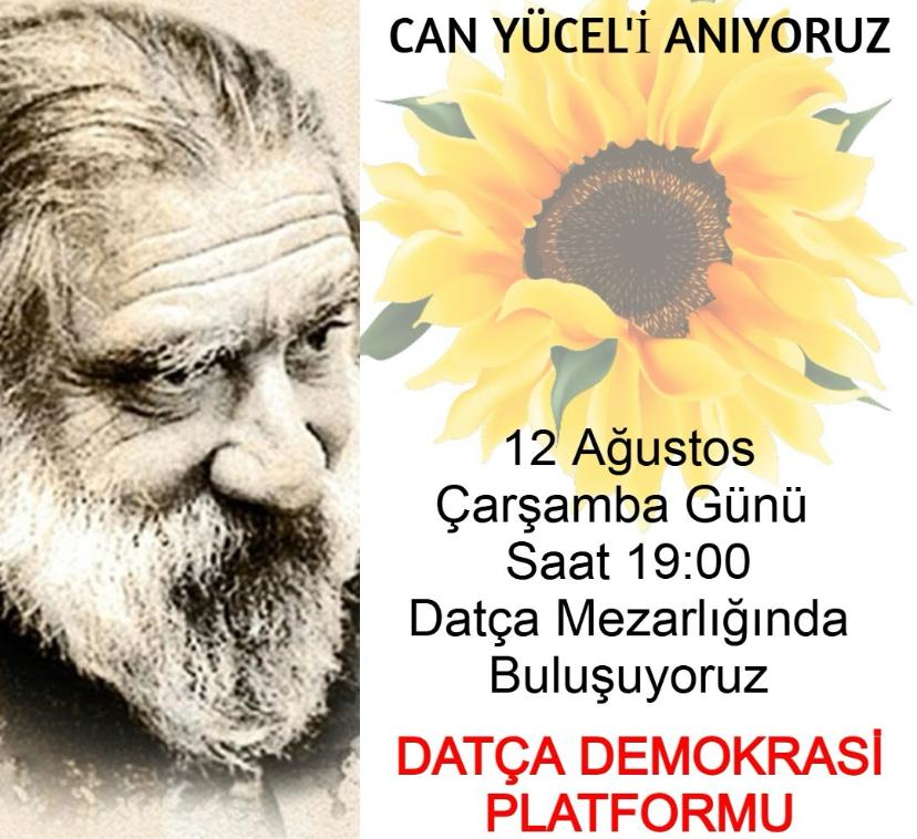 Datça Demokrasi Platformu Can Yücel'i Anacak