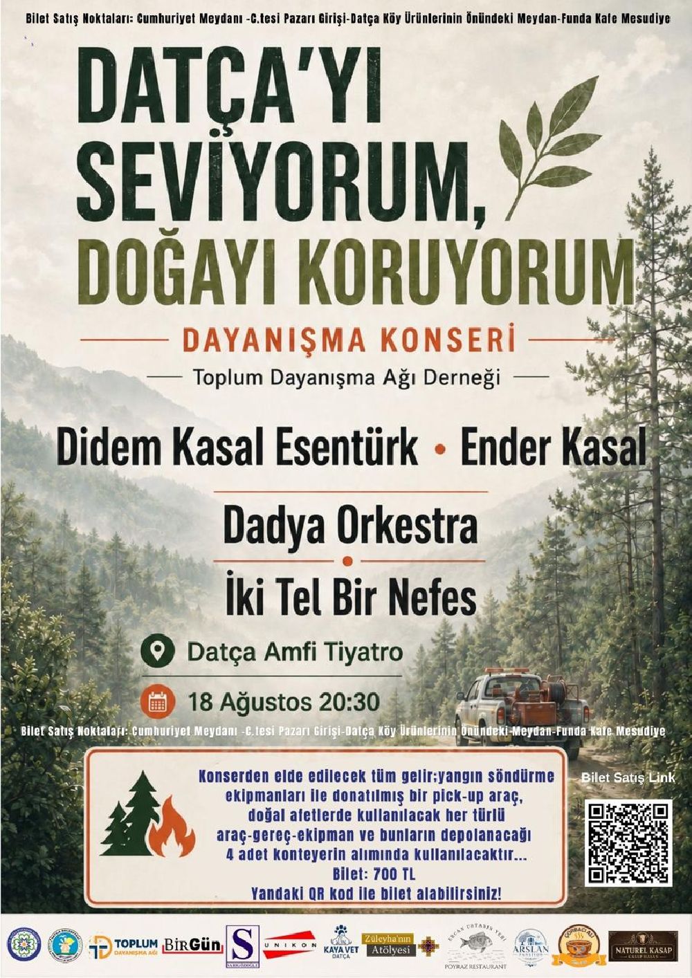 Datça'nın Doğası İçin Dayanışma Konseri Düzenleniyor