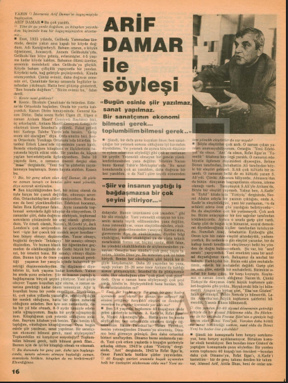 Komünist Şair Arif Damar