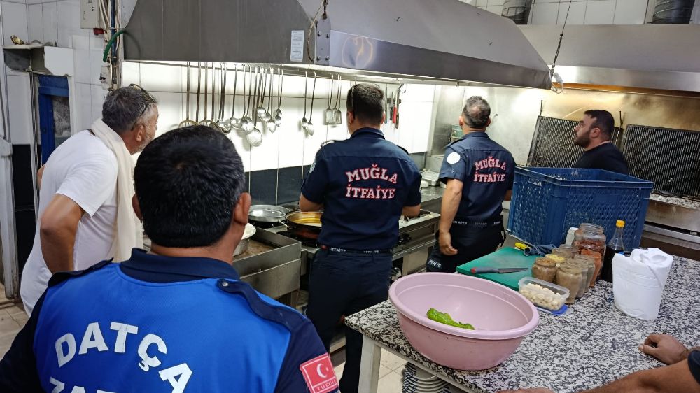 Datça’da Restoranlara Yangın Denetimi! Bacalar Mercek Altında