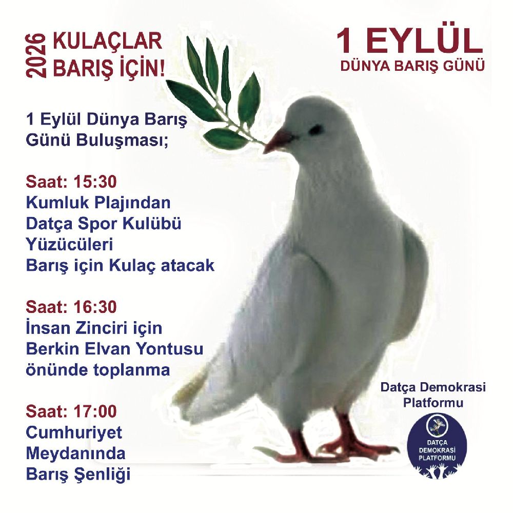 Datça’dan Dünyaya Barış Mesajı: Kulaçlar Barış İçin!