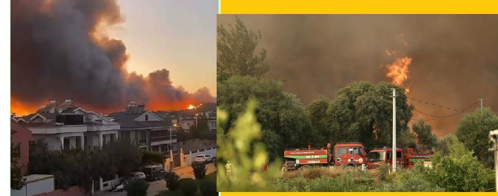 Fethiye’de Orman Yangını Yerleşim Alanlarına Ulaştı