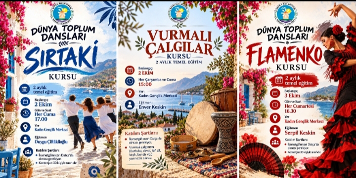 Datça’da Kültür ve Dans Buluşması “Üç Yeni Kurs Başlıyor”