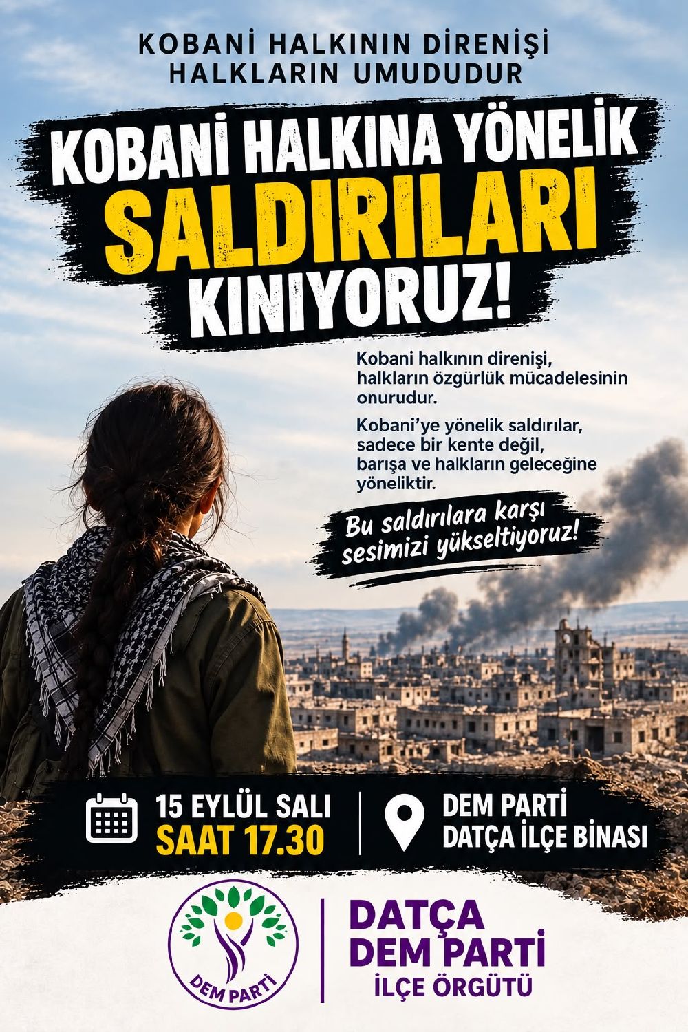 Datça’dan Kobani İçin Dayanışma Çağrısı