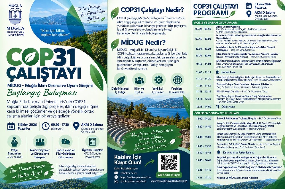 Muğla’da COP31 Hazırlığı: İklim Direnci İçin Bilim ve Toplum Buluşuyor